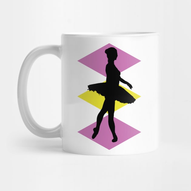 Dancing Silhouette with Coloured Diamonds by shellysom91